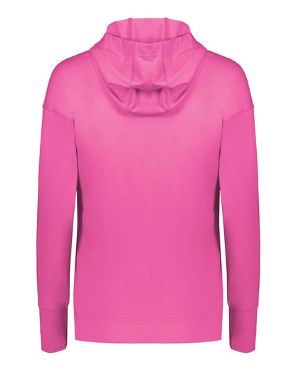 Holloway Women's Eco Revive™ Ventura Soft Knit Hooded Sweatshirt 222798 #color_Orchid