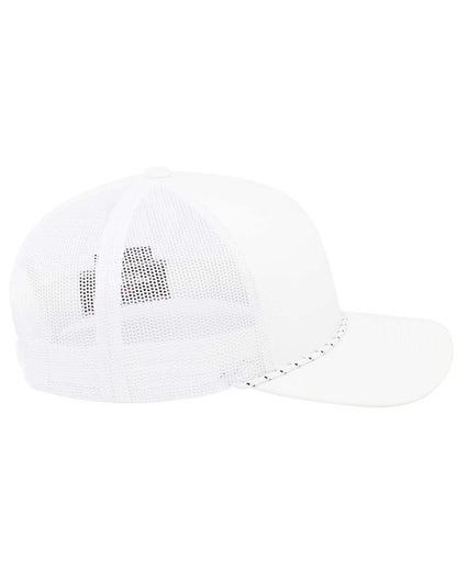 Pacific Headwear Trucker Rope Cap 104BR #color_White