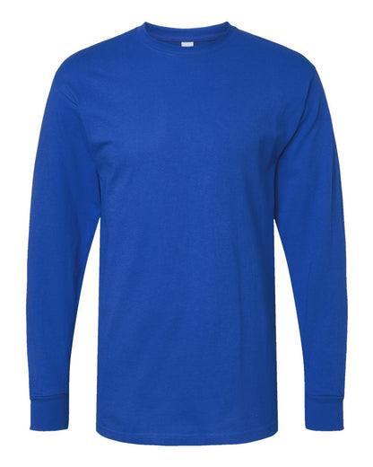 M&O Unisex Gold Soft Touch Long Sleeve T-Shirt 4820 #color_Royal
