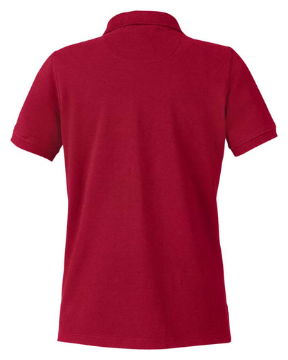 Harriton Women's Valiant Cotton Snag Protect Polo M205W #color_Red