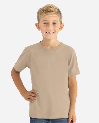 Next Level Youth Cotton T-Shirt 3310 #colormdl_Tan