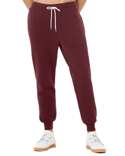 BELLA + CANVAS Sponge Fleece Jogger Sweatpants 3727 #color_Maroon