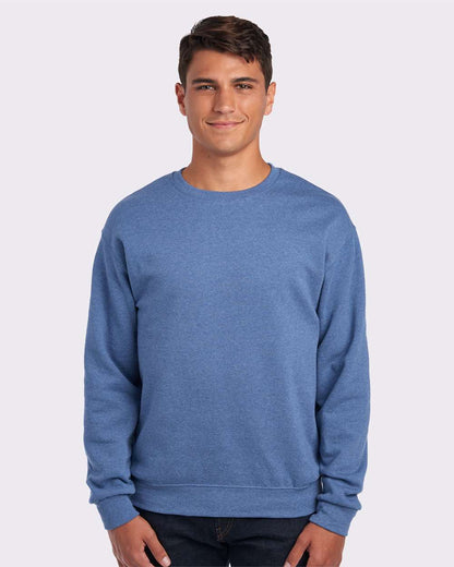 JERZEES Unisex NuBlend® Crewneck Sweatshirt 562MR #colormdl_Vintage Heather Blue
