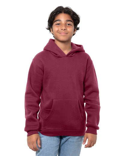 Threadfast Apparel Youth Epic Fleece Pullover Hooded Sweatshirt T2000B #colormdl_Maroon