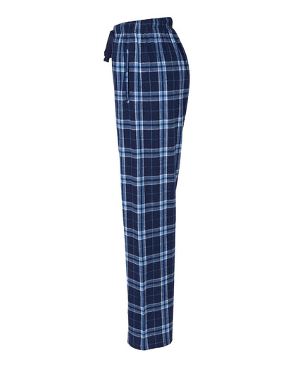Boxercraft Women's Haley Flannel Pants BW6620 #color_Navy/ Columbia