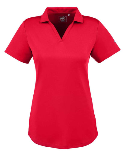 Puma Golf Women's Icon Golf Polo 596800 #color_High Risk Red