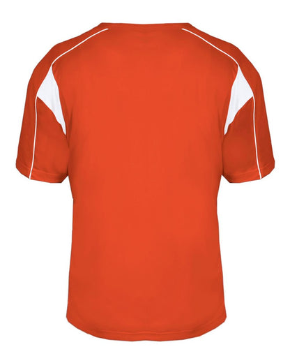 Alleson Athletic B-Core Pro Placket Jersey 7937 #color_Burnt Orange/ White