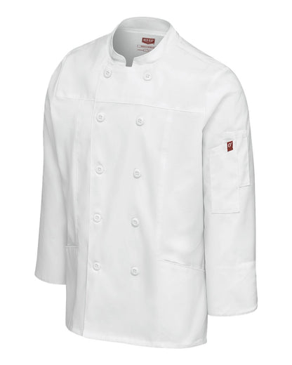 Chef Designs Women's Deluxe Airflow Chef Coat 053W #color_White
