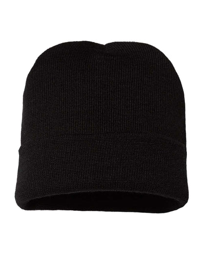 CAP AMERICA USA-Made 12" Cuffed Beanie TKN24 #color_Black