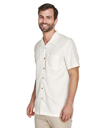 Harriton Men's Barbados Textured Camp Shirt M560 #colormdl_Cream