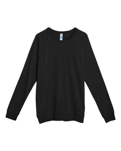 Lane Seven Unisex French Terry Crewneck Sweatshirt LS13004 #color_Black