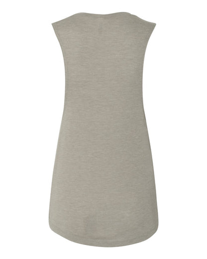 BELLA + CANVAS Women's Flowy Scoop Muscle Tank 8803 #color_Heather Stone