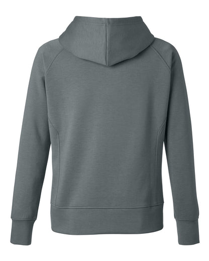 J. America Women's Apex Fleece Hooded Sweatshirt 8753 #color_Steel