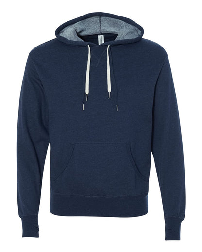 Independent Trading Co. Midweight French Terry Hooded Sweatshirt PRM90HT #color_Navy Heather