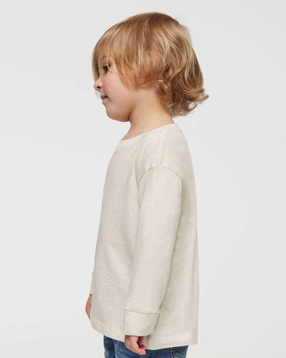 Rabbit Skins Toddler Fine Jersey Long Sleeve Tee 3302 #colormdl_Natural Heather