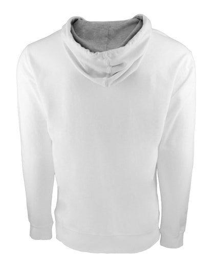 Next Level Unisex Laguna Full-Zip Hoodie Sweatshirt 9601 #color_White/ Heather Grey