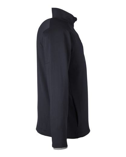 Zero Restriction Men's Quarter-Zip Pullover L330 #color_Black/ Metallic Silver