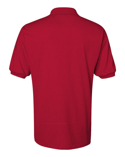 JERZEES Men's SpotShield® 50/50 Polo 437MSR #color_True Red