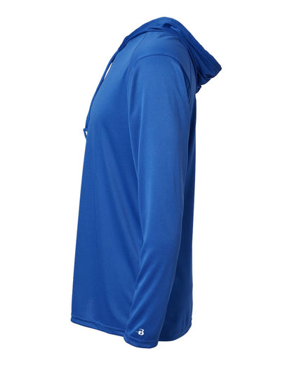 Badger B-Core Hooded Long Sleeve T-Shirt 4105 #color_Royal