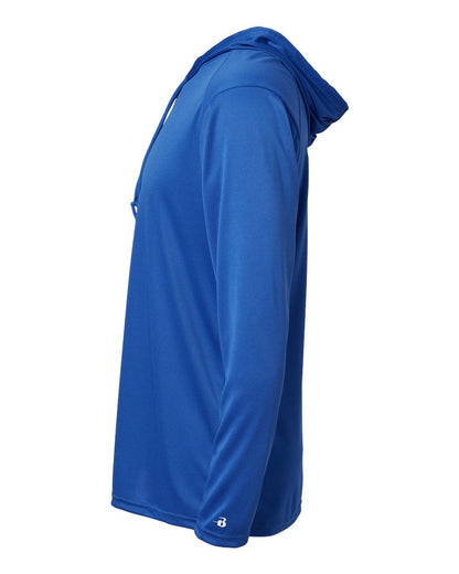 Badger Unisex B-Core Hooded Long Sleeve T-Shirt 4105 #color_Royal