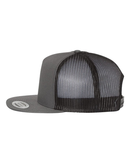 YP Classics Five-Panel Classic Trucker Cap 6006 #color_Charcoal/ Black