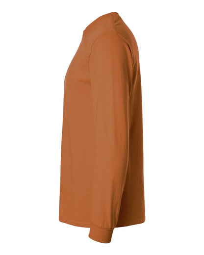 Gildan Ultra Cotton® Long Sleeve T-Shirt 2400 #color_Texas Orange