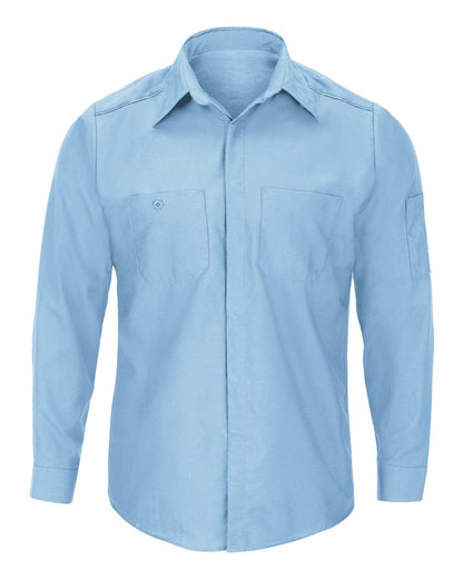 Red Kap Men's Tall Pro Airflow Long Sleeve Work Shirt SP3AT #color_Light Blue