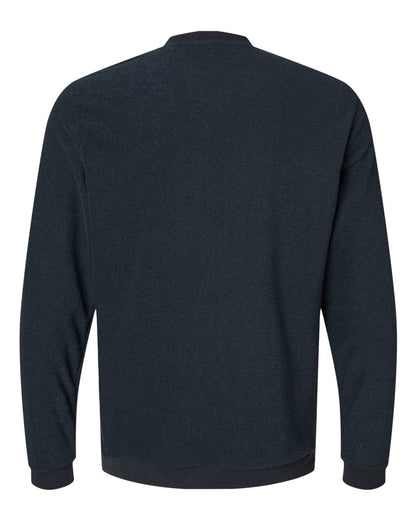 Adidas Men's Terry Loop Crewneck Sweatshirt A586 #color_Black