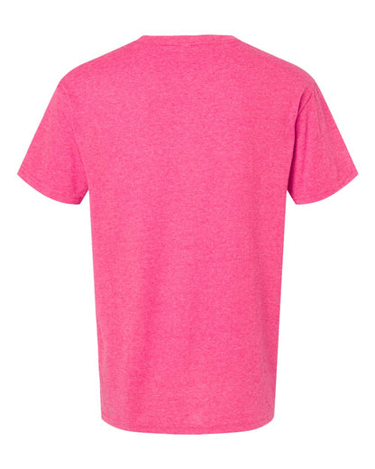 M&O Men's Gold Soft Touch T-Shirt 4800 #color_Neon Pink
