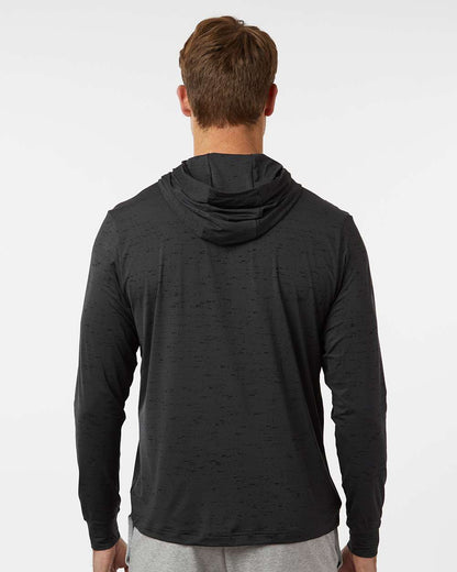 Adidas Men's Performance Lightweight Printed Pullover Hoodie A2010 #colormdl_Carbon Black