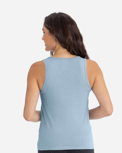 Next Level Women's Cotton Tank 3933 #colormdl_Stonewash Denim