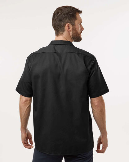 Dickies Men's Tall Short Sleeve Work Shirt 2574T #colormdl_Black