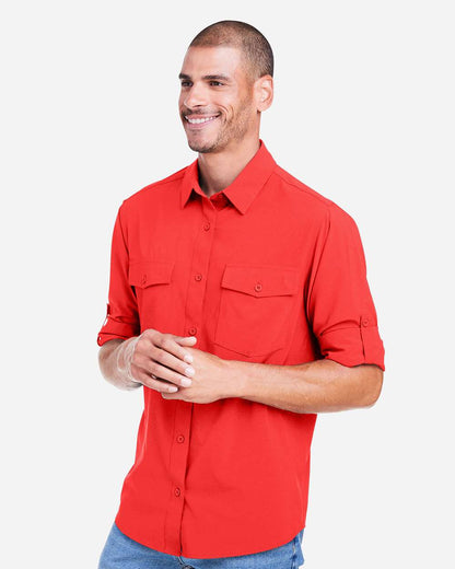 CORE365 Men's Ultra UVP® Marina Shirt CE510L #colormdl_Marina Red