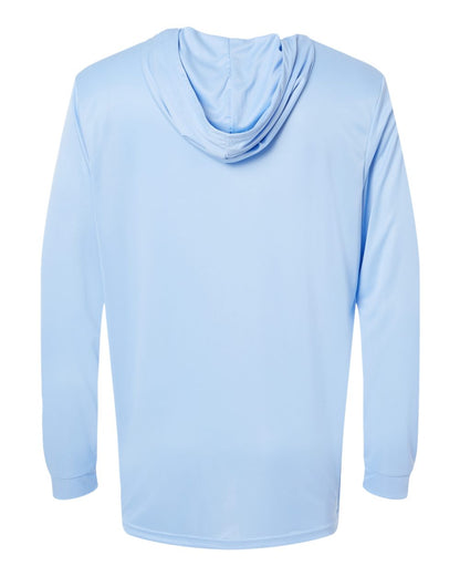 Paragon Unisex Bahama Performance Hooded Long Sleeve T-Shirt 220 #color_Blue Mist