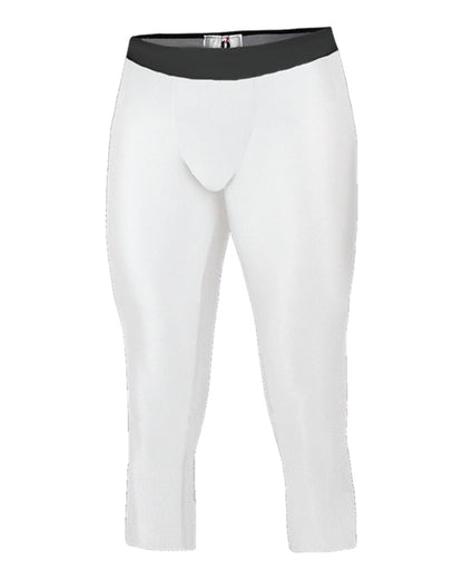 Badger Youth Calf Length Compression Tight 2611 #color_White