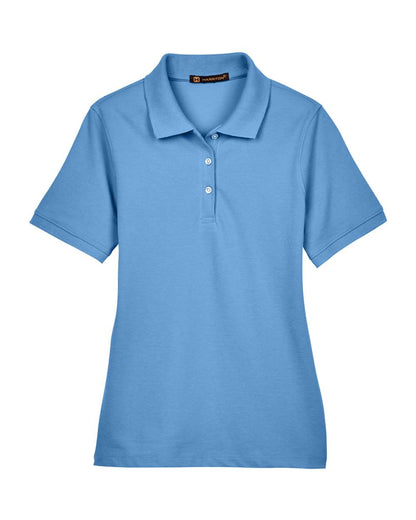 Harriton Women's Easy Blend Polo M265W #color_Light College Blue