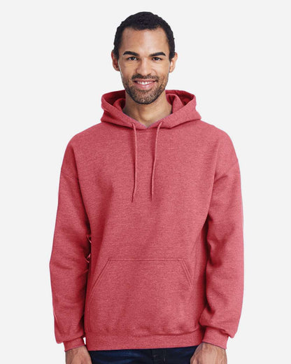 Gildan Unisex Heavy Blend™ Hooded Sweatshirt 18500 #colormdl_Heather Scarlet Red