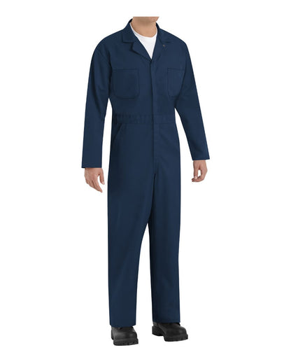 Red Kap Men's Twill Action Back Coverall CT10 #color_Navy