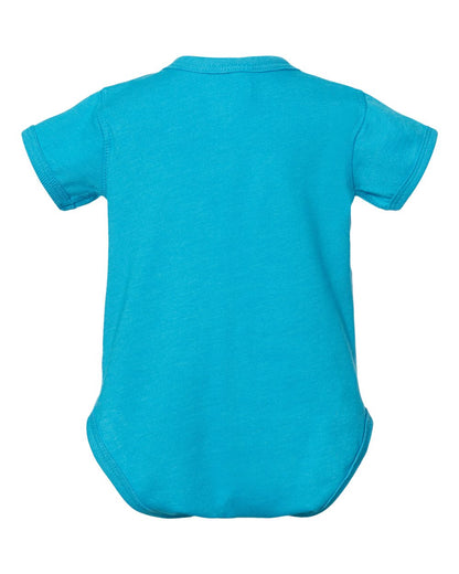 Rabbit Skins Infant Fine Jersey Bodysuit 4424 #color_Vintage Turquoise