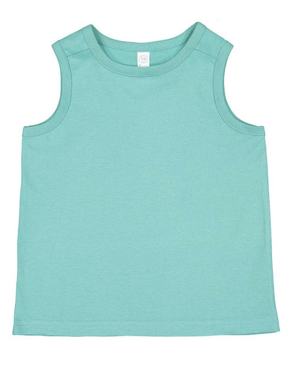 Rabbit Skins Toddler Fine Jersey Tank 3323 #color_Saltwater