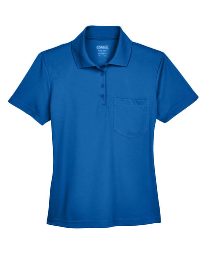 CORE365 Women's Origin Performance Piqué Polo with Pocket 78181P #color_True Royal