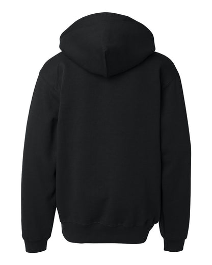 Badger Youth Hooded Sweatshirt 2254 #color_Black