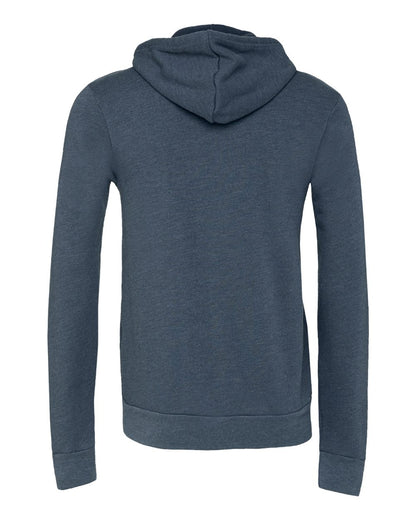 BELLA + CANVAS Sponge Fleece Full-Zip Hoodie 3739 #color_Heather Navy