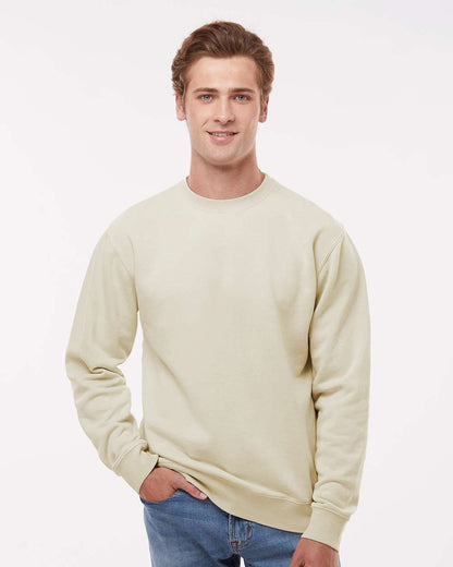 Independent Trading Co. Midweight Pigment-Dyed Crewneck Sweatshirt PRM3500 #colormdl_Pigment Ivory