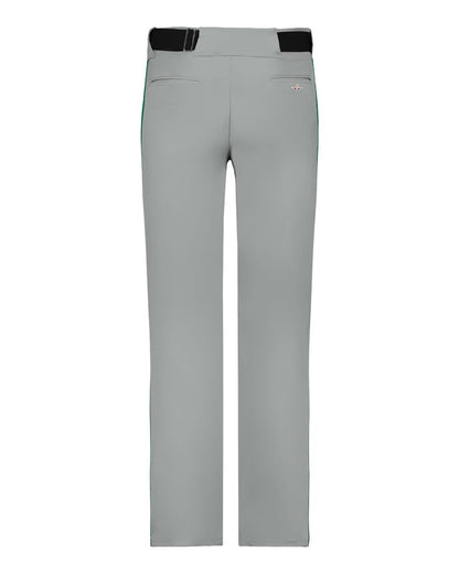 Alleson Athletic Youth Baseball Pants With Braid 605WLBY #color_Grey/ Forest