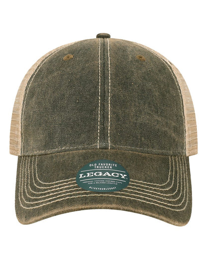 LEGACY Youth Old Favorite Trucker Cap OFAY #color_Black/ Khaki