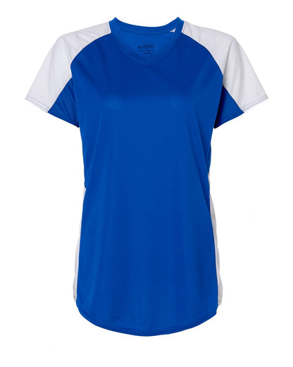 Augusta Sportswear Women's Cutter Jersey 1522 #color_Royal/ White