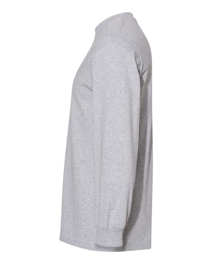 American Apparel Unisex Heavyweight Cotton Long Sleeve Tee 1304 #color_Heather Grey