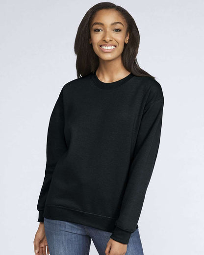Gildan Unisex Softstyle® Midweight Crewneck Sweatshirt SF000 #colormdl_Black
