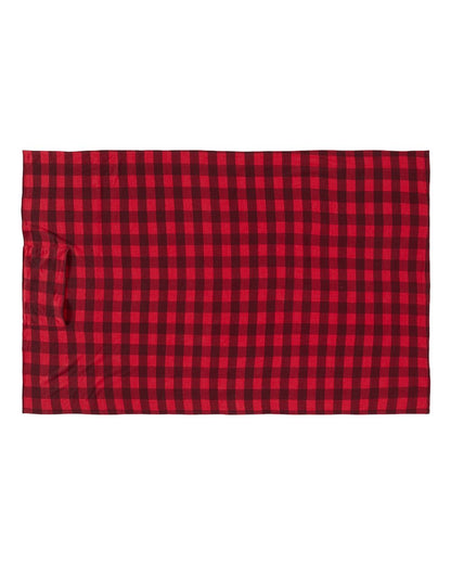 J. America Triblend Fleece Blanket 8852 #color_Red Buffalo Triblend